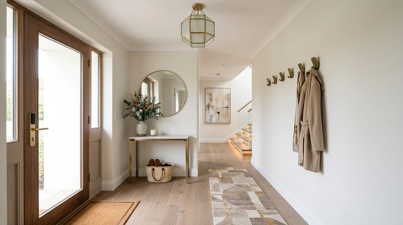 Walnut Foyer Entryway