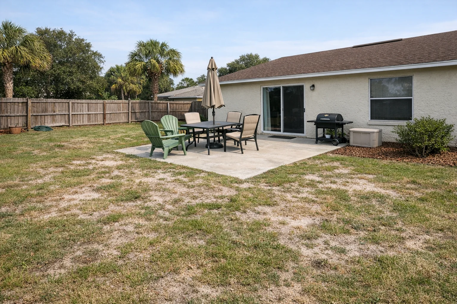Outdoor Kitchen & Fire Pit - Before